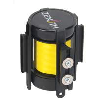 Magnetic Tape Cassette for Build-Your-Own Crowd Control Barrier, 7', Yellow Tape Mukwa Safety Services