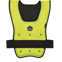 Chill-Its&reg; 6687 Economy Dry Evaporative Cooling Vest, Small/Medium, High Visibility Lime-Yellow Mukwa Safety Services
