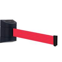 TensaBarrier&reg; Wall Mounted Unit, Plastic, Screw Mount, 30', Red Tape Mukwa Safety Services