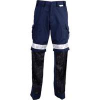 High Visibility Pants, Poly-Cotton, 32, Navy Blue Mukwa Safety Services