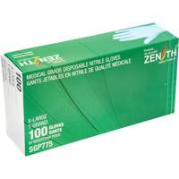 Puncture-Resistant Medical-Grade Disposable Gloves, X-Large, Nitrile, 4.5-mil, Powder-Free, Blue, Class 2 Mukwa Safety Services
