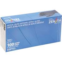 Puncture-Resistant Medical-Grade Disposable Gloves, Small, Nitrile, 5-mil, Powder-Free, Black, Class 2 Mukwa Safety Services