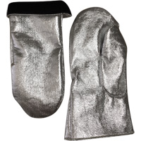 Mitaine de soudage r&eacute;sistant &agrave; la chaleur, Carbone aluminis&eacute;/Cuir, Taille unique, Prot&egrave;ge jusqu'&agrave; 800° F (426.66° C) Mukwa Safety Services
