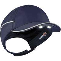 Skullerz&reg; 8965 Lightweight Bump Cap Hat with LED Lighting, Navy Blue Mukwa Safety Services