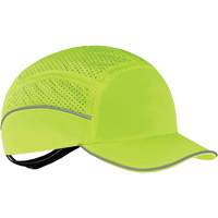 Skullerz&reg; 8955 Lightweight Bump Cap Hat, High Visibility Lime Green Mukwa Safety Services