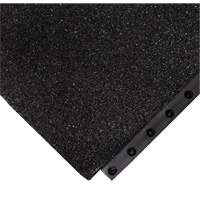 24/Seven&reg; Locksafe&reg; Anti-Fatigue Mat, Textured, 3' x 3' x 5/8", Black, Nitrile Mukwa Safety Services
