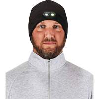 N-Ferno&reg; Skull Cap Beanie Hat with LED Lights, One Size, Orange Mukwa Safety Services