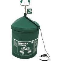 Portable Tempered Emergency Eyewash, Pressurized, 15 gal. Capacity, Meets ANSI Z358.1 Mukwa Safety Services