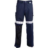 All-Season High Visibility Ventilated Pants, Poly-Cotton, 26, Navy Blue Mukwa Safety Services