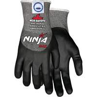 Ninja&reg; Max Cut Resistant Gloves, Size Medium, 10 Gauge, Bi-Polymer Coated, Dyneema&reg; Shell, ASTM ANSI Level A3 Mukwa Safety Services