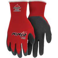 Ninja&reg; Flex Coated Gloves, Large, Rubber Latex Coating, 15 Gauge, Nylon Shell Mukwa Safety Services