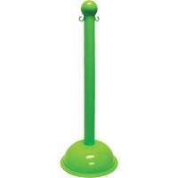 Heavy-Duty Stanchion, 40" High, Green Mukwa Safety Services
