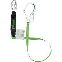 Miller&reg; HP Shock-Absorbing Lanyard, 6', Scaffold Hook Center, Locking Snap Hook Leg Ends, Polyester Mukwa Safety Services