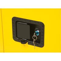 Flammable Storage Cabinet, 12 gal., 1 Door, 23" W x 35" H x 18" D Mukwa Safety Services