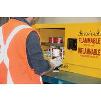 Flammable Storage Cabinet, 12 gal., 2 Door, 43" W x 18" H x 18" D Mukwa Safety Services