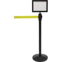 Sign Frame for Crowd Control Post, Black Mukwa Safety Services
