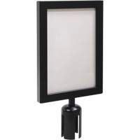 Sign Frame for Crowd Control Post, Black Mukwa Safety Services