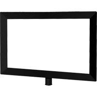 Heavy-Duty Horizontal Sign Holder for Classic Posts, Black Mukwa Safety Services