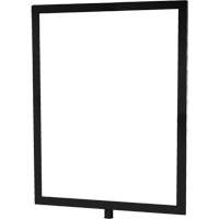 Heavy-Duty Vertical Sign Holder for Classic Posts, Black Mukwa Safety Services