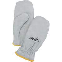 Mitaines dhiver en grain fendu doubl&eacute;es de boa, Taille Taille unique, Mitaine Mukwa Safety Services