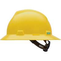 Casque de s&eacute;curit&eacute; &agrave; fente et bordure compl&egrave;te V-Gard, R&eacute;pond aux normes CSA type 1, Suspension Glissement rapide, Non ventil&eacute; Mukwa Safety Services