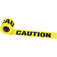 Irwin&reg; Strait-Line&reg; Barrier Tape, English, 3" W x 300' L, 2 mils, Black on Yellow Mukwa Safety Services