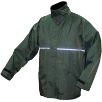 Journeyman Waterproof Jacket, Nylon, Medium, Green Mukwa Safety Services