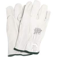 Leather Protector Gloves, Size 8, 10" L Mukwa Safety Services
