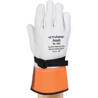 96-003 High Voltage Leather Protector Gloves, Size 8, 12" L Mukwa Safety Services