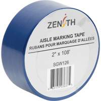 Aisle Marking Tape, 2" x 108', PVC, Blue Mukwa Safety Services