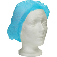 Bonnet bouffant pliss&eacute; Ronco Care, Polypropyl&egrave;ne, 24", Bleu Mukwa Safety Services