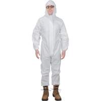 Combinaisons &agrave; capuchon de premi&egrave;re qualit&eacute;, 2T-Grand, Blanc, Microporeux Mukwa Safety Services