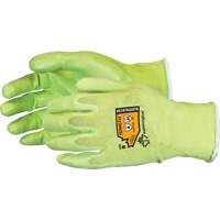 Gants &agrave; haute visibilit&eacute; en fibre de filament composite r&eacute;sistants aux coupures, Taille 5, Calibre 18, Rev&ecirc;tement Mousse de nitrile, Enveloppe en TenActiv, ANSI/ISEA 105 niveau 4 Mukwa Safety Services
