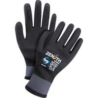 ZX-30° Premium Coated Gloves, Large, Foam PVC Coating, 15 Gauge, Nylon Shell Mukwa Safety Services