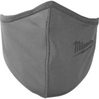 2-Layer Face Mask, Nylon/Polyester/Spandex, Grey Mukwa Safety Services