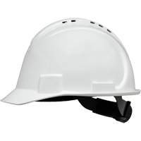 Casque de s&eacute;curit&eacute; &agrave; bordure courte North, R&eacute;pond aux normes CSA type 1, Suspension Rochet, Ventil&eacute; Mukwa Safety Services