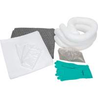 Spill Kit, Oil Only/Universal, Bag, 10 US gal. Absorbancy Mukwa Safety Services