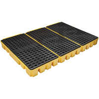 Palette &agrave; profil bas pour contr&ocirc;le des d&eacute;versements, Capacit&eacute; de d&eacute;versement 76.5 gal. US, 72" x 49" x 6,5" Mukwa Safety Services