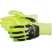 Dexterity&reg; Anti-Impact High-Visibility Gloves, Small, Foam Nitrile Palm, Elastic Cuff Mukwa Safety Services