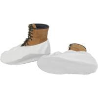 Shoe Covers, One Size, Microporous, White Mukwa Safety Services