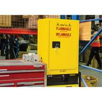Flammable Aerosol Storage Cabinet, 12 gal., 1 Door, 23" W x 35" H x 18" D Mukwa Safety Services