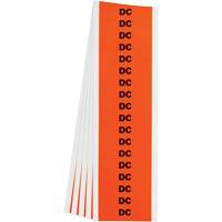 &eacute;tiquette de tension pour conduit  DC , 1/2" x 2-1/4", &eacute;toffe/Vinyle, Anglais Mukwa Safety Services