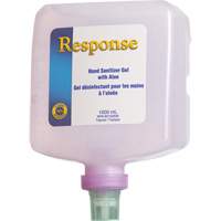 Gel d&eacute;sinfectant pour les mains &agrave; l'alo&egrave;s Response, 1000 ml, Bouteille &agrave; pompe, 70 % alcool Mukwa Safety Services
