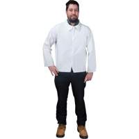 Chemise jetable, Microporeux, Petit, Blanc Mukwa Safety Services