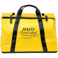 Vinyl Coated Drag Bag, Nylon, Black/Yellow Mukwa Safety Services