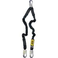 Arc Flash Lanyard, 4', Locking Snap Hook Center, Locking Snap Hook Leg Ends, Nylon Mukwa Safety Services