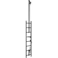 Support de rallonge de remont&eacute;e pour syst&egrave;me de cordage de s&eacute;curit&eacute; vertical Lad-Saf, Acier galvanis&eacute; Mukwa Safety Services