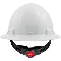 Full Brim Hardhat, Meets CSA Type 1, Ratchet Suspension, Non-Vented Mukwa Safety Services
