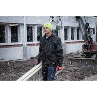 High-Visbility Cuffed Beanie, One Size, Green Mukwa Safety Services