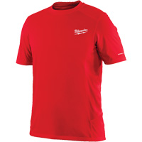 Workskin Short Sleeve Shirt, Men's, Small, Red Mukwa Safety Services